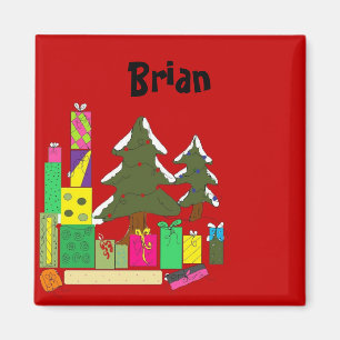 Christmas Name Tags Magnet