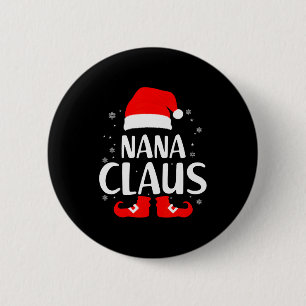 Christmas Nana Claus Leopard Family Matching Pajam Button