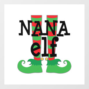 Christmas Nana Elf Floor Decals