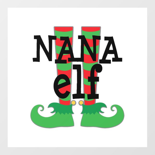 Christmas Nana Elf Floor Decals (Front)
