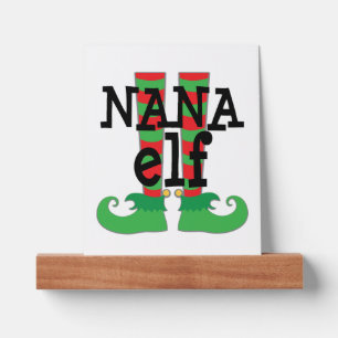 Christmas Nana Elf Picture Ledge