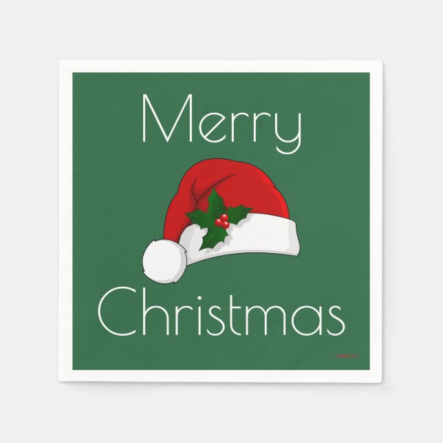 Christmas Napkins Santa hat HAMbyWG (Front)