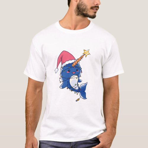 Christmas Narwhale T_Shirt