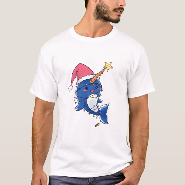 Christmas Narwhale T-Shirt (Front)