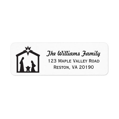 Christmas Nativity Address Labels