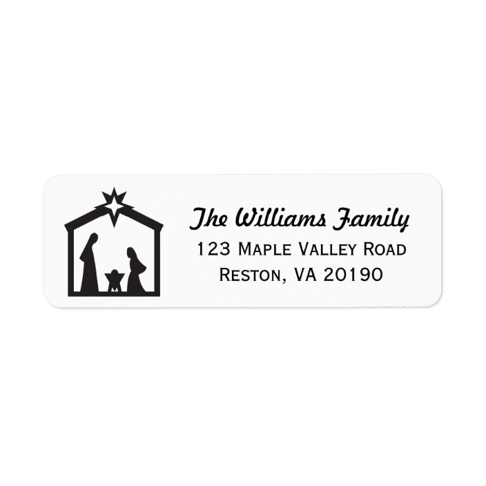 Christmas Nativity Address Labels