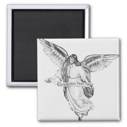 Christmas Nativity Angel Magnet