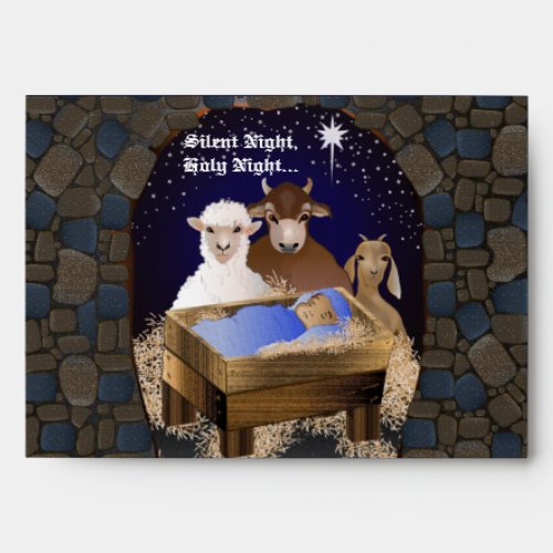 Christmas Nativity Baby Jesus  Envelope