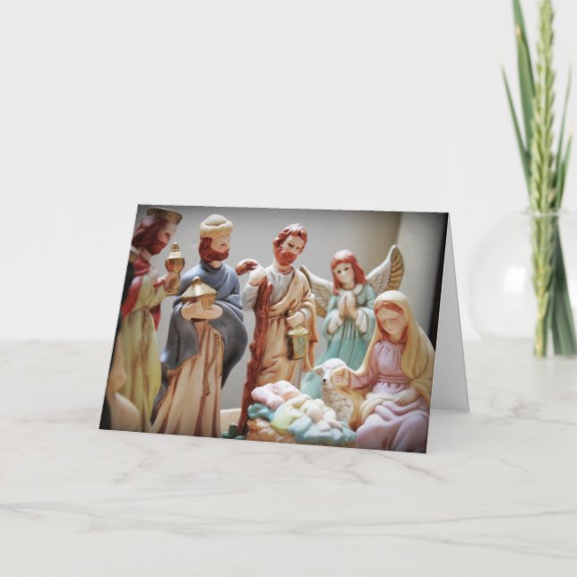 Christmas Nativity Baby Jesus Holiday Card (Front)