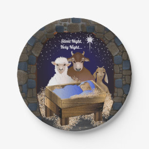 Christmas Nativity Baby Jesus Paper Plates