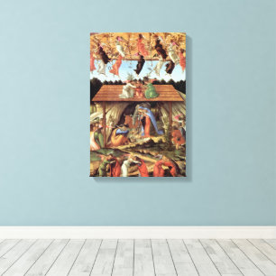 Christmas Nativity, Birth of Christ by Botticelli Canvas Print