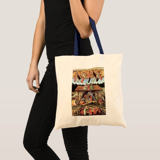 Christmas Nativity, Birth of Christ by Botticelli Tote Bag (Front (Product))