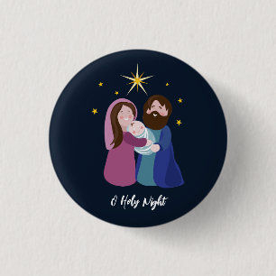 Christmas Nativity Button