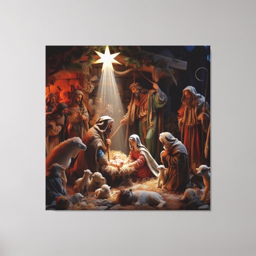 Christmas Nativity  Canvas Print