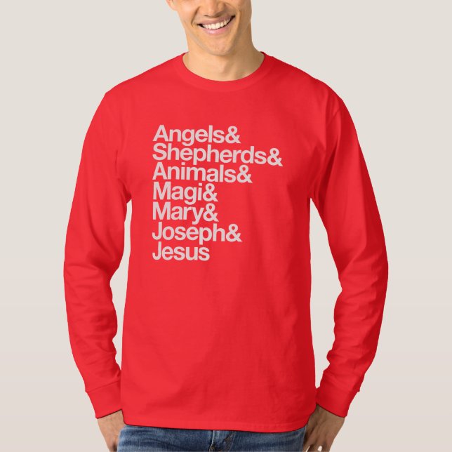 Christmas Nativity Characters Shirt (Front)