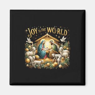 Christmas Nativity Christian Birth Of Jesus Joy To Magnet