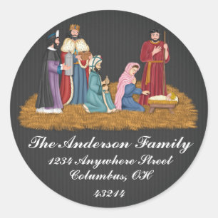 Christmas Nativity - Christmas Address Labels