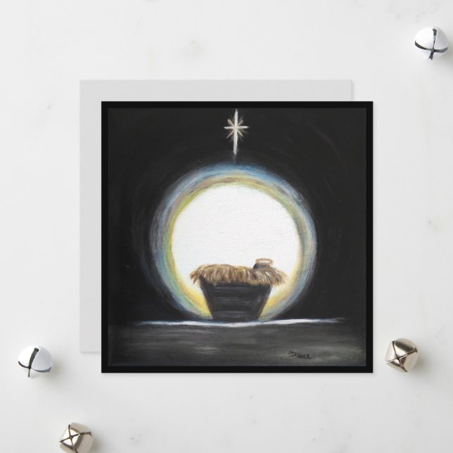 Christmas Nativity Christmas Card (Front/Back In Situ)