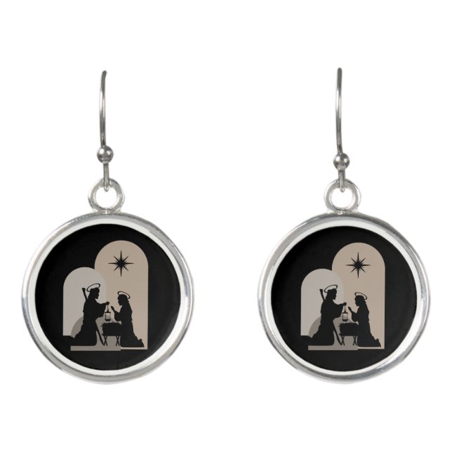 Christmas Nativity Earrings (Front)