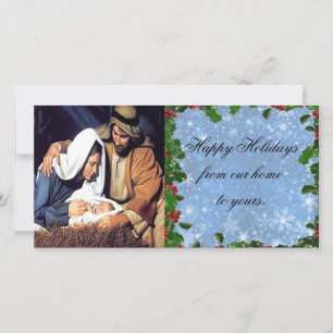 Christmas nativity holiday card