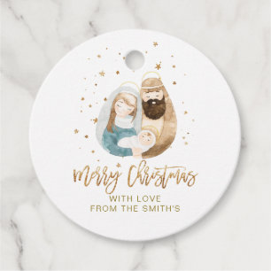 Christmas Nativity Holy Family Gift Tag