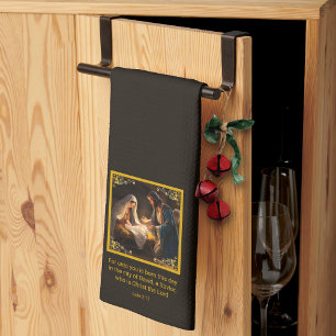 Christmas Nativity Holy Family Religious Kitchen Towel