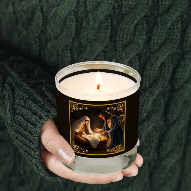 Christmas Nativity Holy Family Religious  Scented Candle (Creator Uploaded)