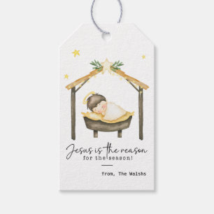 Christmas Nativity Jesus is the reason Gift Tags