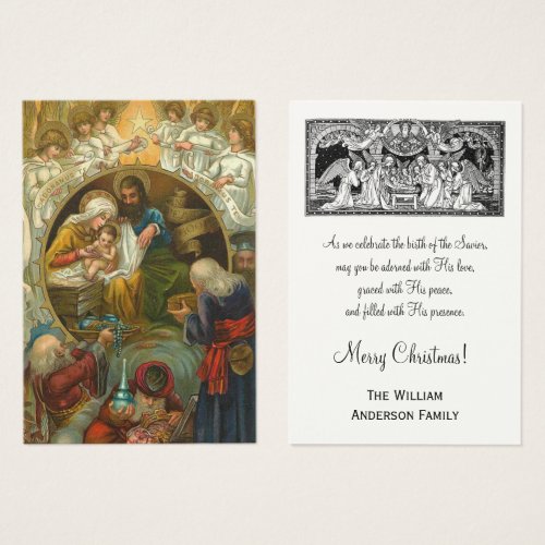 Christmas Nativity Jesus Mary Joseph Greeting Holy