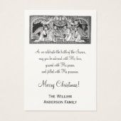 Christmas Nativity Jesus Mary Joseph Greeting Holy (Back)