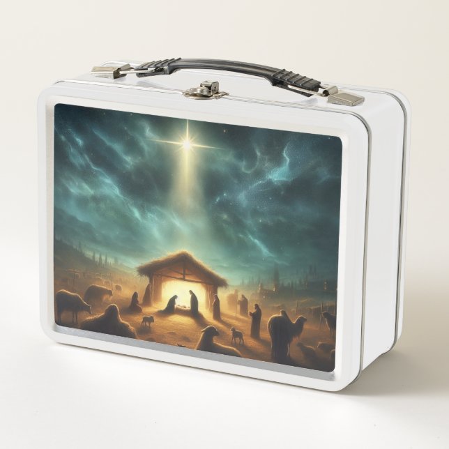 Christmas/Nativity/Jesus Metal Lunch Box (Front)