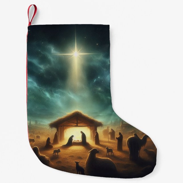 Christmas/Nativity/Jesus Small Christmas Stocking (Front)