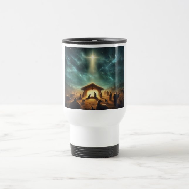 Christmas/Nativity/Jesus Travel Mug (Center)