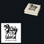 Christmas Nativity Joy to the World Family Name Rubber Stamp<br><div class="desc">This Nativity Scene Joy to the World rubber ink stamp features a simple design that is easy to personalize. Use it to personalize Christmas cards,  gifts,  gift tags,  stationary,  photos and more. Express the true reason for the Christmas season celebrating the birth of Jesus.</div>