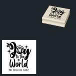 Christmas Nativity Joy to the World Family Name Rubber Stamp<br><div class="desc">This Nativity Scene Joy to the World rubber ink stamp features a simple design that is easy to personalize. Use it to personalize Christmas cards,  gifts,  gift tags,  stationary,  photos and more. Express the true reason for the Christmas season celebrating the birth of Jesus.</div>