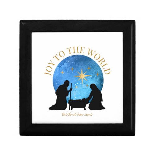 Christmas Nativity  Joy to the World  Gift Box