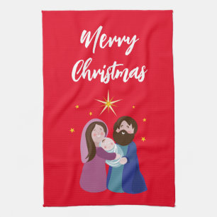 Christmas Nativity Kitchen Towel