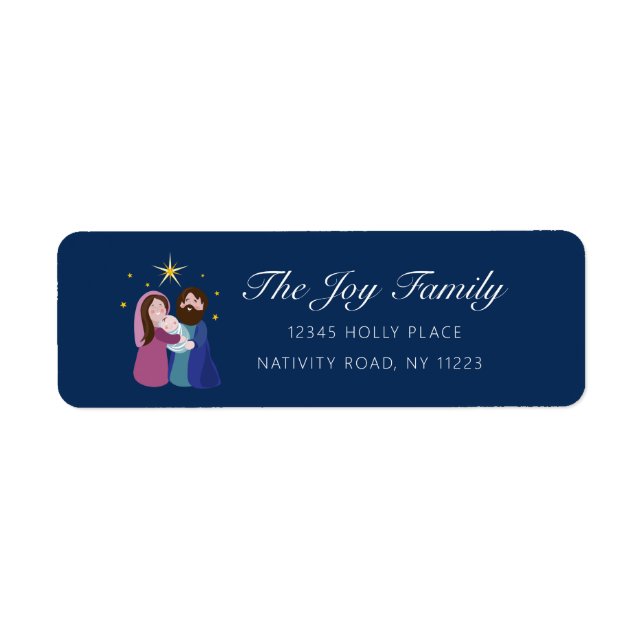 Christmas Nativity Label (Front)