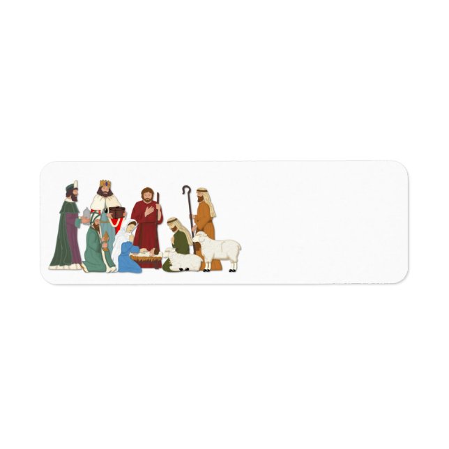 Christmas Nativity Label (Front)