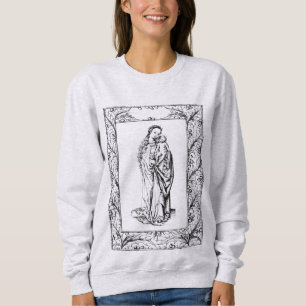 Christmas Nativity Madonna and Child Holly Border Sweatshirt