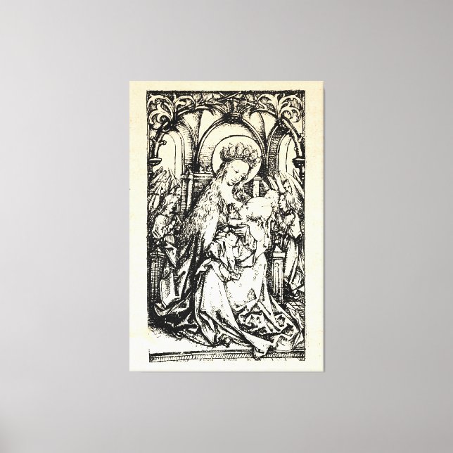 Christmas Nativity Madonna and Child Virgin Mary   Canvas Print (Front)