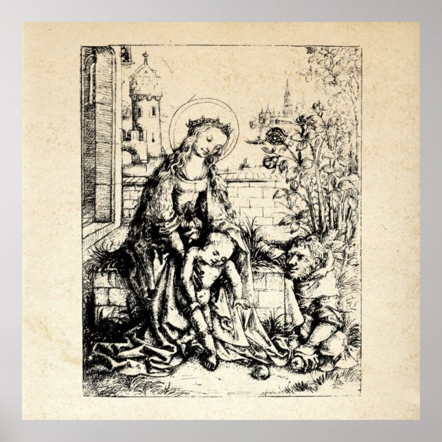Christmas Nativity Madonna and Child Virgin Mary   Poster (Front)