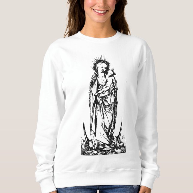 Christmas Nativity Madonna and Child Virgin Mary   Sweatshirt (Front)