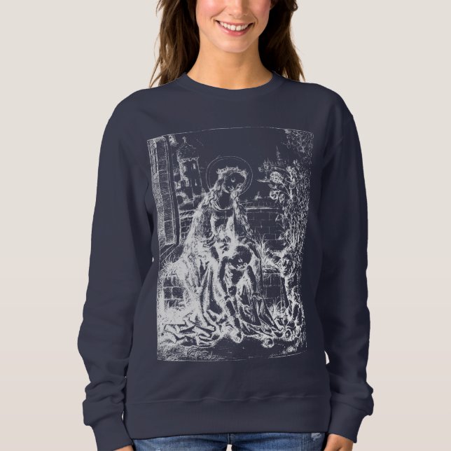 Christmas Nativity Madonna and Child Virgin Mary   Sweatshirt (Front)