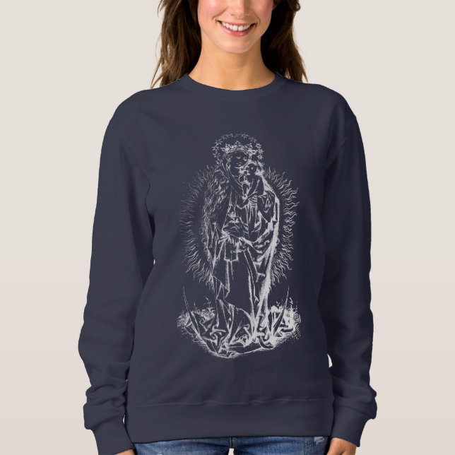 Christmas Nativity Madonna and Child Virgin Mary   Sweatshirt (Front)