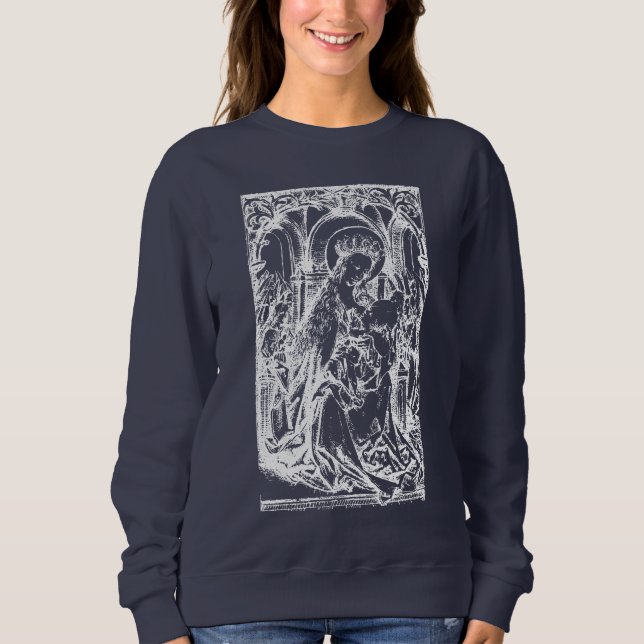 Christmas Nativity Madonna and Child Virgin Mary   Sweatshirt (Front)