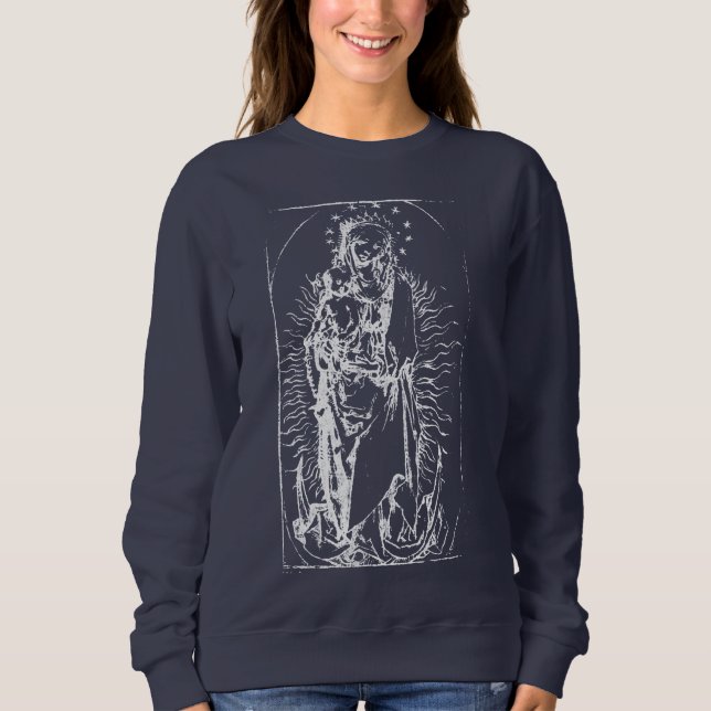 Christmas Nativity Madonna and Child Virgin Mary   Sweatshirt (Front)
