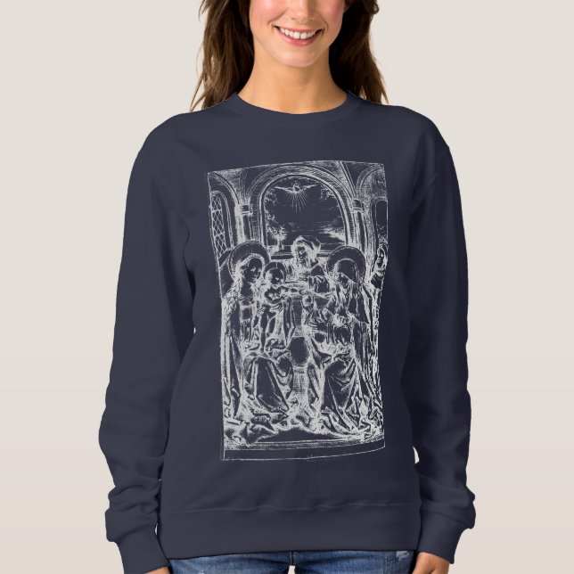 Christmas Nativity Madonna and Child Virgin Mary   Sweatshirt (Front)