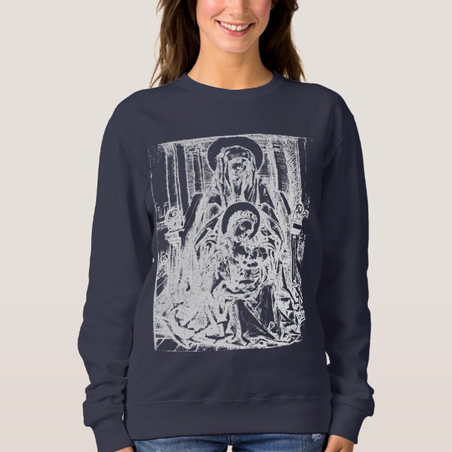 Christmas Nativity Madonna and Child Virgin Mary   Sweatshirt (Front)