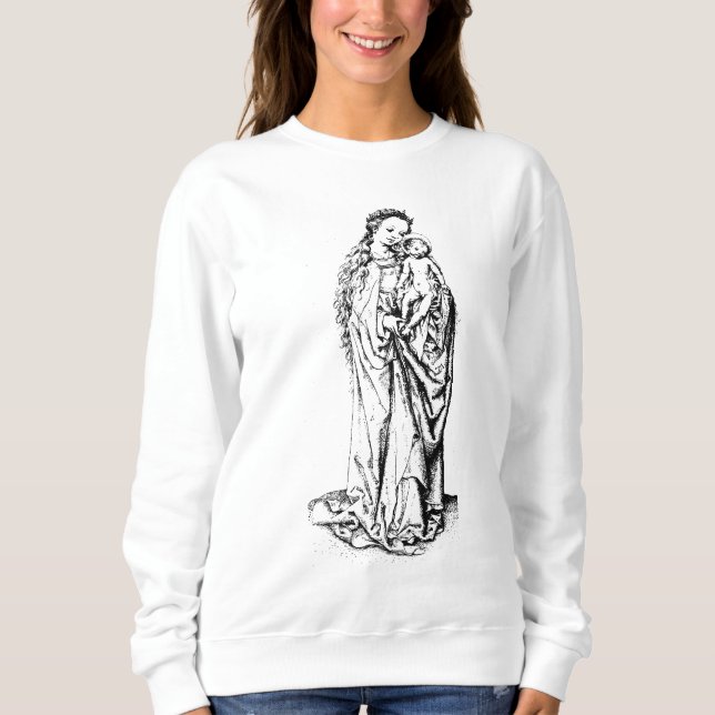 Christmas Nativity Madonna and Child Virgin Mary   Sweatshirt (Front)